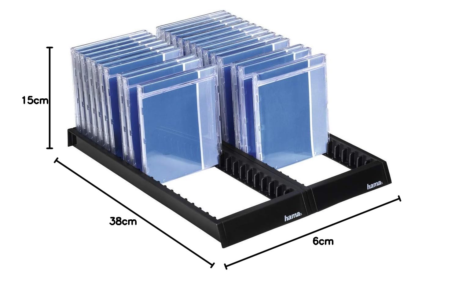 Amazon.co.jp: Hama CD Storage Flipper Rack for 44x Disc Black